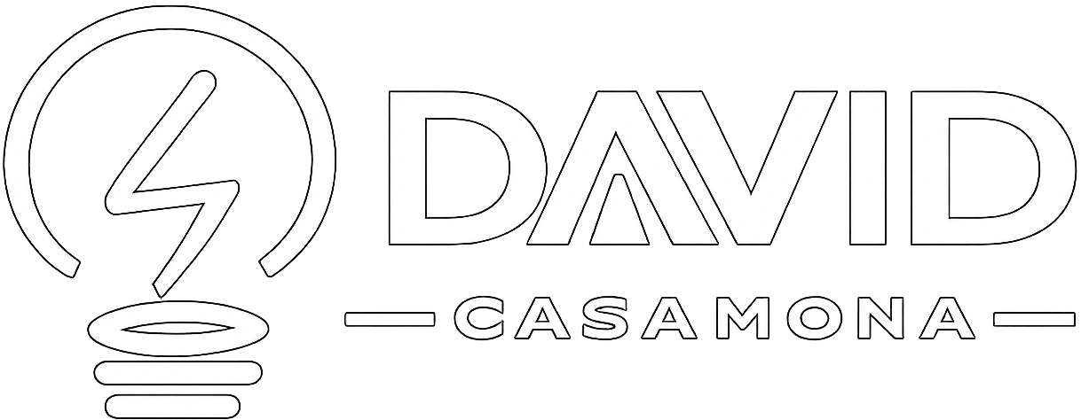 Logo david casamona white
